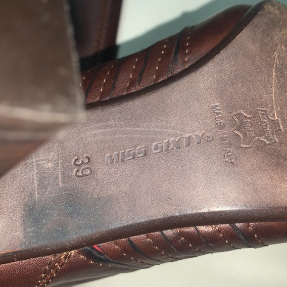 💥PRECIO FINAL 💥Miss Sixty ❤️Sz 7.5❤️Piel❤️#MC11 - Picture 13 of 13